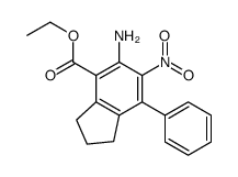 cas no 1119523-43-1 is ethyl 5-amino-6-nitro-7-phenyl-2,3-dihydro-1H-indene-4-carboxylate