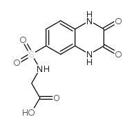 cas no 112170-26-0 is 2-[(2,3-dioxo-1,4-dihydroquinoxalin-6-yl)sulfonylamino]acetic acid