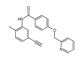 cas no 1126367-56-3 is N-(5-ETHYNYL-2-METHYLPHENYL)-4-(PYRIDIN-2-YLMETHOXY)BENZAMIDE