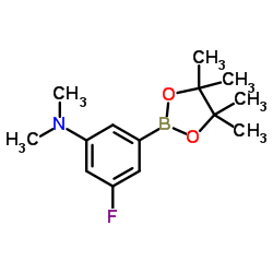 cas no 1129542-03-5 is 3-fluoro-N,N-dimethyl-5-(4,4,5,5-tetramethyl-1,3,2-dioxaborolan-2-yl)aniline