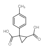 cas no 113111-32-3 is 1,2-Cyclopropanedicarboxylic acid, 1-(4-methylphenyl)-