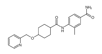 cas no 1131604-93-7 is 3-METHYL-4-(4-(PYRIDIN-2-YLMETHOXY)CYCLOHEXANECARBOXAMIDO)BENZAMIDE