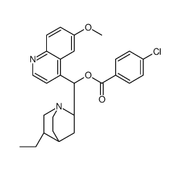 cas no 113216-88-9 is [(R)-[(2S,4S,5R)-5-ethyl-1-azabicyclo[2.2.2]octan-2-yl]-(6-methoxyquinolin-4-yl)methyl] 4-chlorobenzoate