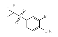 cas no 1133116-35-4 is 2-Bromo-1-methyl-4-((trifluoromethyl)sulfonyl)benzene