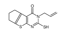 cas no 113520-01-7 is 3-ALLYL-2-MERCAPTO-3,5,6,7-TETRAHYDRO-4H-CYCLOPENTA[4,5]THIENO[2,3-D]PYRIMIDIN-4-ONE