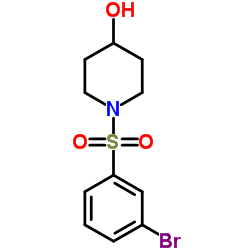 cas no 1137091-56-5 is 1-[(3-Bromophenyl)sulfonyl]-4-piperidinol