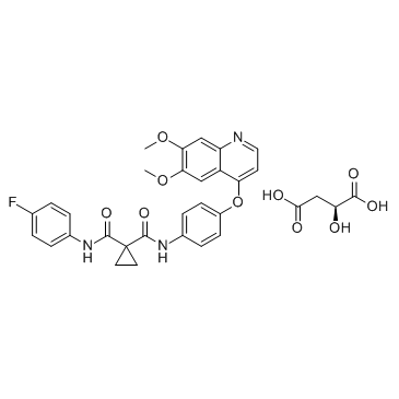 cas no 1140909-48-3 is Cabozantinib malate (XL184)