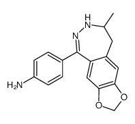 cas no 114460-08-1 is 4-(8-METHYL-8,9-DIHYDRO-7H-[1,3]DIOXOLO[4',5':4,5]BENZO[1,2-D][1,2]DIAZEPIN-5-YL)ANILINE