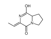 cas no 114604-89-6 is Pyrrolo[1,2-a]pyrazine-1,4-dione, 3-ethylidenehexahydro-, (3Z,8aS)- (9CI)
