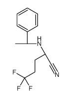 cas no 1146699-59-3 is 5,5,5-Trifluoro-2-{[(1R)-1-phenylethyl]amino}pentanenitrile
