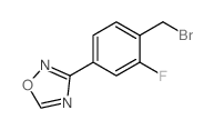 cas no 1146699-64-0 is 3-(4-(Bromomethyl)-3-fluorophenyl)-1,2,4-oxadiazole