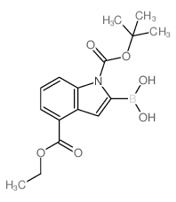 cas no 1150114-37-6 is (1-(tert-Butoxycarbonyl)-4-(ethoxycarbonyl)-1H-indol-2-yl)boronic acid