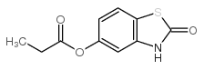 cas no 115045-86-8 is 2(3H)-Benzothiazolone,5-(1-oxopropoxy)-(9CI)