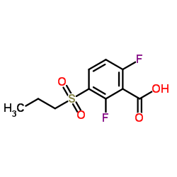 cas no 1152501-92-2 is 2,6-Difluoro-3-(propylsulfonyl)benzoic acid