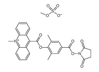 cas no 115853-74-2 is 2',6'-Dimethylcarbonylphenyl 10-Methyl-9-acridinecarboxylate 4'-NHS Ester Methylsulfate