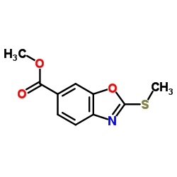 cas no 1160490-11-8 is METHYL 2-(METHYLTHIO)BENZO[D]OXAZOLE-6-CARBOXYLATE
