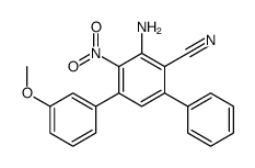 cas no 1162678-15-0 is 2-amino-4-(3-methoxyphenyl)-3-nitro-6-phenylbenzonitrile