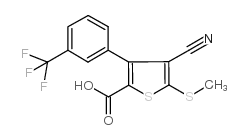 cas no 116492-99-0 is 4-CYANO-5-(METHYLTHIO)-3-[3-(TRIFLUOROMETHYL)PHENYL]THIOPHENE-2-CARBOXYLIC ACID