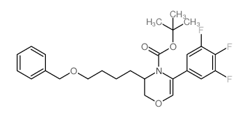 cas no 1166394-99-5 is TERT-BUTYL 3-(4-(BENZYLOXY)BUTYL)-5-(3,4,5-TRIFLUOROPHENYL)-2H-1,4-OXAZINE-4(3H)-CARBOXYLATE