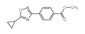 cas no 1166756-86-0 is Methyl 4-(5-Cyclopropyl-1,2,4-oxadiazol-3-yl)benzoate