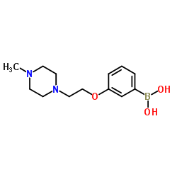 cas no 1170697-43-4 is (3-(2-(4-Methylpiperazin-1-yl)ethoxy)phenyl)boronic acid