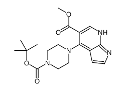 cas no 1172067-32-1 is Methyl 4-(4-{[(2-methyl-2-propanyl)oxy]carbonyl}-1-piperazinyl)-1 H-pyrrolo[2,3-b]pyridine-5-carboxylate