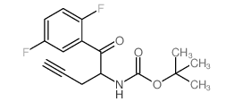 cas no 1172623-96-9 is tert-Butyl [1-(2,5-difluorophenyl)-1-oxo-4-pentyn-2-yl]carbamate