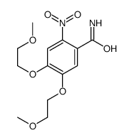 cas no 1172625-04-5 is 4,5-bis(2-methoxyethoxy)-2-nitrobenzamide