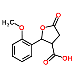 cas no 117621-06-4 is 2-(2-Methoxyphenyl)-5-oxotetrahydrofuran-3-carboxylic acid