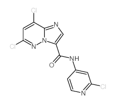 cas no 1177416-21-5 is 6,8-dichloro-N-(2-chloropyridin-4-yl)imidazo[1,2-b]pyridazine-3-carboxamide