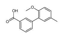 cas no 1181381-20-3 is 2-Methoxy-5-methylbiphenyl-3-carboxylic acid