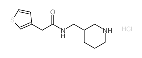 cas no 1185319-57-6 is N-(PIPERIDIN-3-YLMETHYL)-2-(THIOPHEN-3-YL)ACETAMIDE HYDROCHLORIDE