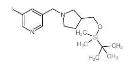 cas no 1186311-02-3 is 3-((3-((tert-Butyldimethylsilyloxy)methyl)-pyrrolidin-1-yl)methyl)-5-iodopyridine