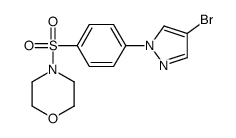 cas no 1187385-89-2 is 4-((4-(4-BROMO-1H-PYRAZOL-1-YL)PHENYL)SULFONYL)MORPHOLINE