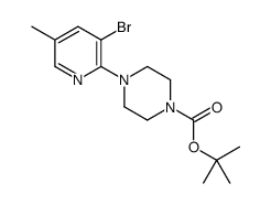 cas no 1187386-02-2 is tert-Butyl 4-(3-bromo-5-methylpyridin-2-yl)piperazine-1-carboxylate