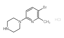cas no 1187386-04-4 is 1-(5-Bromo-6-methylpyridin-2-yl)piperazine hydrochloride