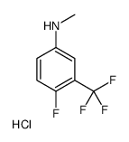 cas no 1187386-25-9 is 4-Fluoro-N-methyl-3-(trifluoromethyl)aniline hydrochloride
