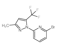 cas no 1187386-44-2 is 2-Bromo-6-(3-methyl-5-(trifluoromethyl)-1H-pyrazol-1-yl)pyridine