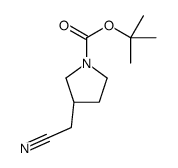 cas no 1187931-76-5 is (S)-3-CYANOMETHYL-PYRROLIDINE-1-CARBOXYLIC ACID TERT-BUTYL ESTER
