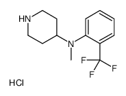 cas no 1188374-29-9 is N-methyl-N-[2-(trifluoromethyl)phenyl]piperidin-4-amine,hydrochloride