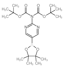 cas no 1190423-36-9 is 2-(N,N-BisBoc-amino)pyrimidine-5-boronic acid, pinacol ester