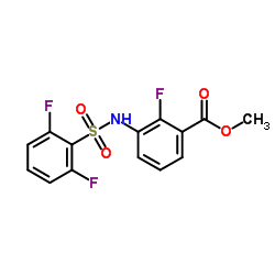 cas no 1195768-19-4 is Methyl 3-{[(2,6-difluoropheyl)sulfonyl]amino}-2-fluorabenzoate