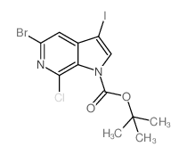 cas no 1198096-54-6 is tert-Butyl 5-bromo-7-chloro-3-iodo-1H-pyrrolo[2,3-c]pyridine-1-carboxylate