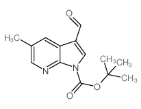 cas no 1198097-53-8 is tert-Butyl 3-formyl-5-methyl-1H-pyrrolo[2,3-b]pyridine-1-carboxylate