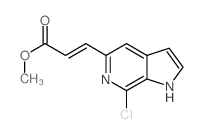 cas no 1198098-49-5 is (E)-Methyl 3-(7-chloro-1H-pyrrolo[2,3-c]pyridin-5-yl)acrylate