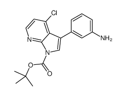 cas no 1203565-83-6 is 2-Methyl-2-propanyl 3-(3-aminophenyl)-4-chloro-1H-pyrrolo[2,3-b]p yridine-1-carboxylate