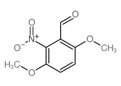 cas no 1206-55-9 is Benzaldehyde,3,6-dimethoxy-2-nitro-