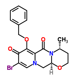cas no 1206102-10-4 is (4R,12aS)-7-(benzyloxy)-9-broMo-4-Methyl-3,4-dihydro-2H-[1,3]oxazino[3,2-d]pyrido[1,2-a]pyrazine-6,8(12H,12aH)-dione