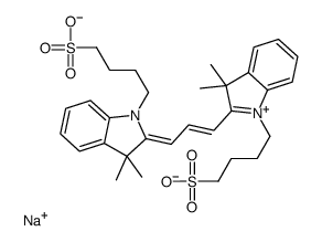 cas no 120724-84-7 is 2-[3-[3,3-Dimethyl-1-(4-sulfobutyl)-1,3-dihydroindol-2-ylidene]propenyl]-3,3-dimethyl-1-(4-sulfobutyl)-3H-indolium inner salt sodium salt