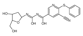 cas no 1207756-48-6 is 5-cyano-N-[[(2R,5R)-4-hydroxy-5-(hydroxymethyl)oxolan-2-yl]carbamoyl]-6-phenylsulfanylpyridine-3-carboxamide